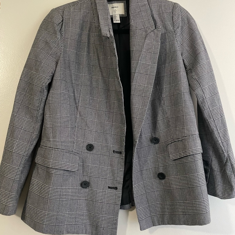 Forever 21 Plaid Blazer size small